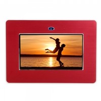7" Red Wire Drawing Digital Photo Frame with 2GB Memory Card
