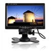7 TFT Color High Definition Touch Key Car LCD Monitor Black
