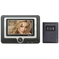 7" TFT LCD Two Wires Hand Free Color IR Video Door Phone System