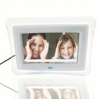 7" White Acrylic Figure Screen Digital Photo Frame with 2GB Memory Card