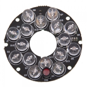 8 12-IR LED DC 12V Illuminator Board Conch Shell Security Camera