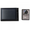 8 Colored Cable Video Door Phone Doorbell Interphone (One For One) Black
