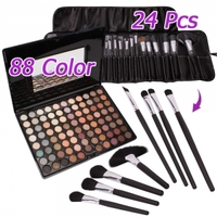 88 Color Warn Eyeshadow Palette with 24pcs Makeup Brush Set