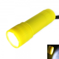 9 LED Mini Super Bright Flashlight Torch Product Yellow
