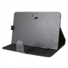 9 Tablet PC Leather Case Cover Protective Jacket with Steel Hooks Black