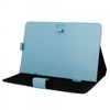 9 Tablet PC Leather Case Cover Protective Jacket with Steel Hooks Light Blue