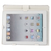 9.7 Embossed Tablet PC Leather Case Protective Jacket with Steel Hooks White