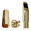 A2 Alto Saxophone Metal Mouthpiece Golden with Cap and Ligature 7