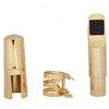 A2 Alto Saxophone Metal Mouthpiece Golden with Cap and Ligature 8