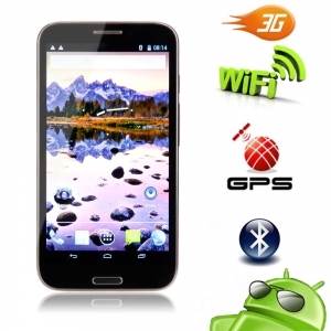 A9800 5.72 4-Core Android4.1.2 Qualband GPS/A-GPS 3G Capacitance Touchscreen Cellphone