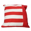 AB Style Stripe Pattern Throw Pillow Back Cushion Cover Red