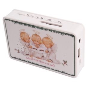 Angle Card-shaped Mini Speaker Support Micro SD Slot MP3 Function