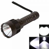 C108 T6 10W 1000 Lumen 5 Mode Waterproof LED Flashlight Torch Black