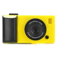 Camera Style Protective Hard Case for iPhone 4/4S Yellow