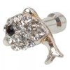 Dolphins Shaped Headphone Jack Dustproof Plug for iPhone/iPad/iPod Silver