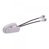 Dual Arm 2 Goosenecks LED Music Stand Light Lamp White