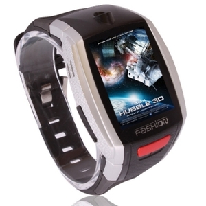 F6 Quad Band Bluetooth Touch Screen Watch Cell Phone with FM Camera Silver
