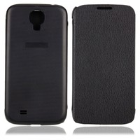 Flap Lichee Leather Case for Samsung Galaxy SIV S4 i9500 Black