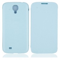 Flap Lichee Leather Case for Samsung Galaxy SIV S4 i9500 Light Blue