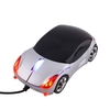 Jet Tech High Precision Car Shaped Pluggable USB & PS2 Interface Optical LED Scroll Mouse Silver