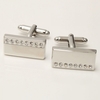 Kennedy Mirror With Ddiamond Rectangle Cufflinks