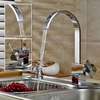 LK-A0184 Single Handle Hole Bathroom Sink Faucet Silver