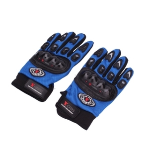 LX-size Bicycle Motorcycle Riding Protective Gloves Blue