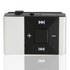 Mini Clip Magic Cube Type MP3 Player with TF Card Silver White