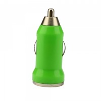 Mini USB Universal Car Charger Adapter for iPhone/iPod Green