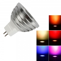 MR16 5W 80 Lumen 16 Colors RGB Remote Control Light Bulb (12V)