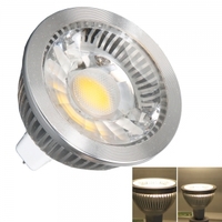 MR16 COB 3W 350LM 3000K Warm White Light Spot Intside Convex Light Bulb Silver (12V)