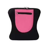 Neoprene Carrying Case for Apple ipad Black-pink