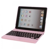 Rechargeable Bluetooth Keyboard with Smart Cover for iPad 2 Pink