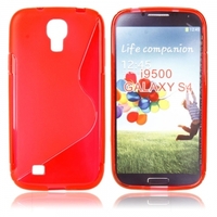 S-type TPU Case for Samsung Galaxy S4 SIV I9500 Red