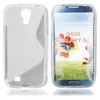 S-type TPU Case for Samsung Galaxy S4 SIV I9500 Transparent White