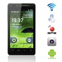 S820 4.3 Touch Screen Android 2.3 Dual SIM Quad-band GPS Wifi TV FM Bluetooth Cell Phone Black