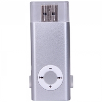 U Disk MP3 Player with TF Card Slot Silver