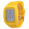 Unisex Multi-Functional Silicone Band Plastic Case Digital Touch Screen LED Wrist Watch Yellow
