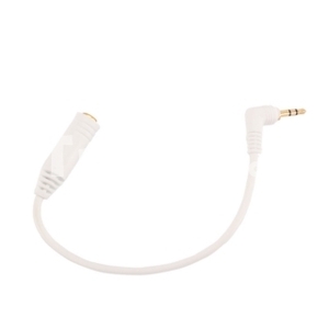 White 0.1" to 0.14" Headphone Adapter 0.14" Jack