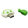 White Smiling Head Shaped Cartoon 8GB USB Flash Memory Drive