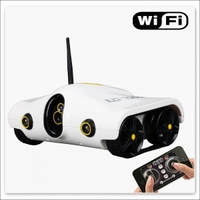 Wifi Controll Wireless Spy RC Tank with Camera White