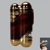 Windproof Butane Refillable Cigarette Cigar Lighter Brown with Light