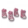 X5001 No.5 Cozy Pet Dog Canvas Shoes Boots Pink