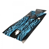 Zebra Stripe Elastic Braces Clip On Suspenders (Blue)