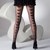 Gipsy Back Seam Heart Tights