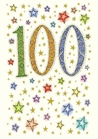 100th Birthday Card - A6