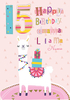 15th Birthday Llama Personalised Card - A5 - By Funky Pigeon