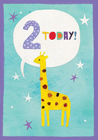 2 Today Birthday Card - A5 - By Funky Pigeon
