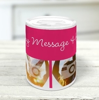 4 Photo Pink Money Box