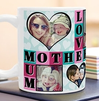 7 Photo Upload Love Mum Mug [LargeMug]